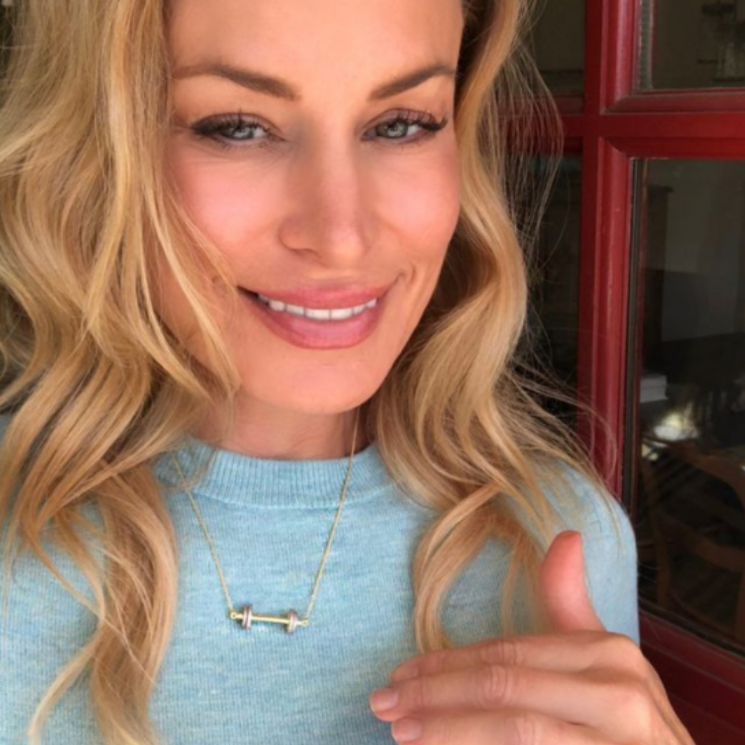 Michelle Gillette + Fit To Succeed barbell necklace